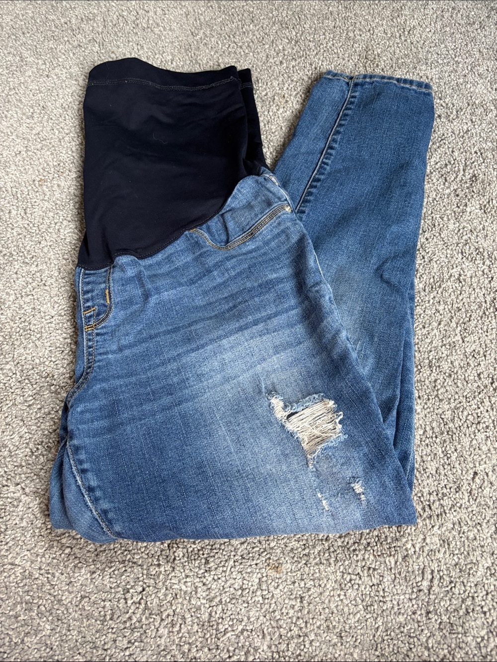 Maternity Distressed Jeans
